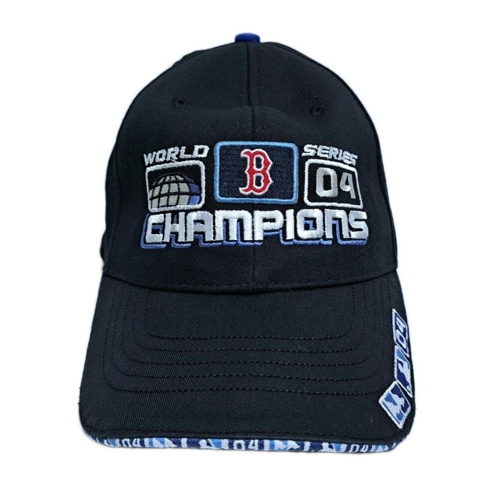 Boston Red Sox 2004 World Series Champions Hat New Era Strapback Black